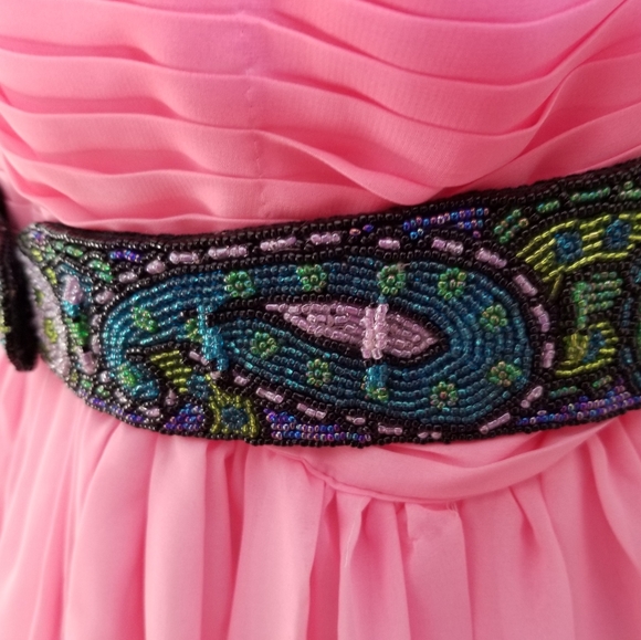 Vintage Hand Beaded Adjustable Belt - Picture 14 of 17